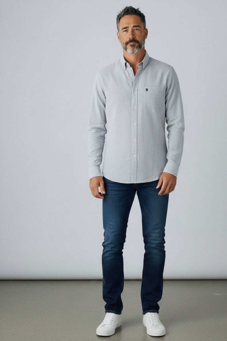 ✨John Varvatos Peace Sign Solid Button-Down Sz XL Shirt✨